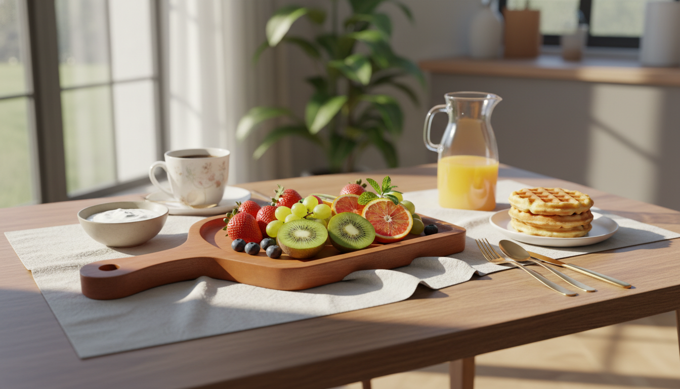 Premium Handcrafted Wooden Serving Paddle and Charcuterie Platter