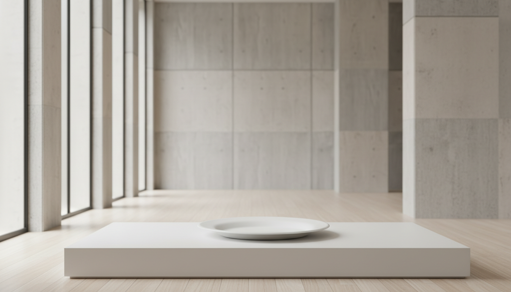 Classic White Melamine Dinner Plate - Durable Round Serving Plate