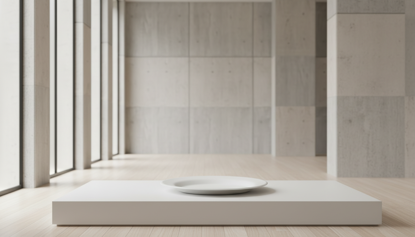 Classic White Melamine Dinner Plate - Durable Round Serving Plate