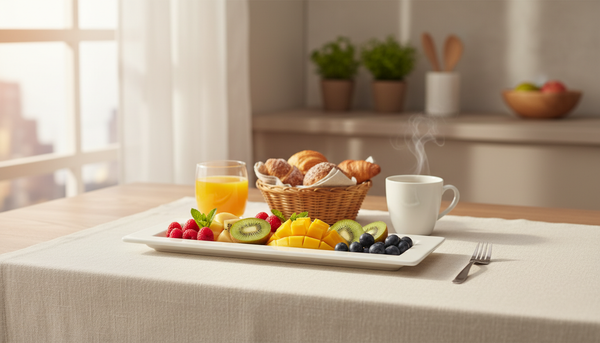 Minimalist Rectangular White Porcelain Serving Platter