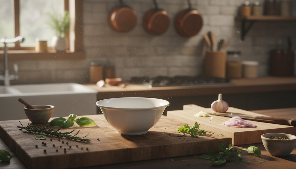 Elegant White Porcelain Serving Bowl - Classic All-Purpose Dining Bowl