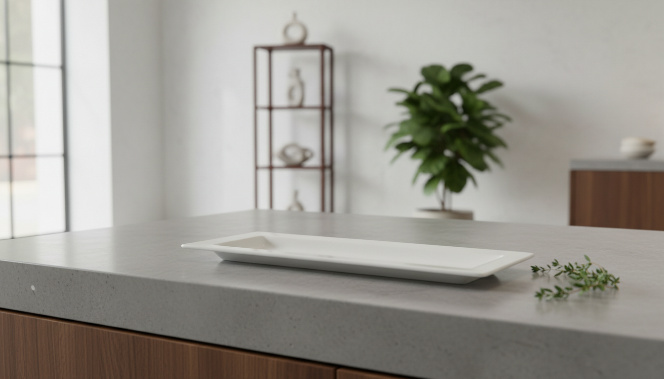 Minimalist Rectangular White Porcelain Serving Platter