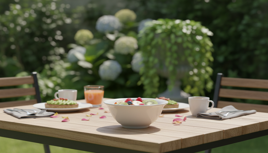 Elegant White Porcelain Serving Bowl - Classic All-Purpose Dining Bowl