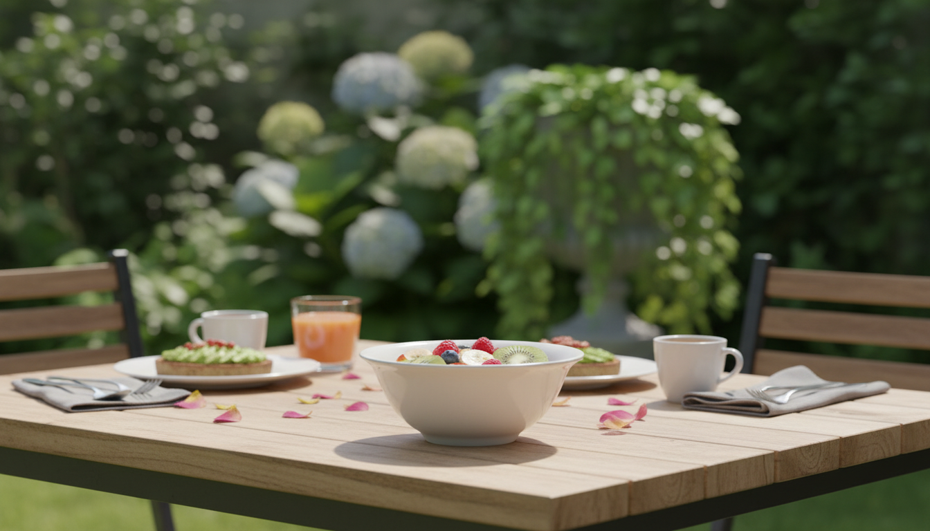 Elegant White Porcelain Serving Bowl - Classic All-Purpose Dining Bowl